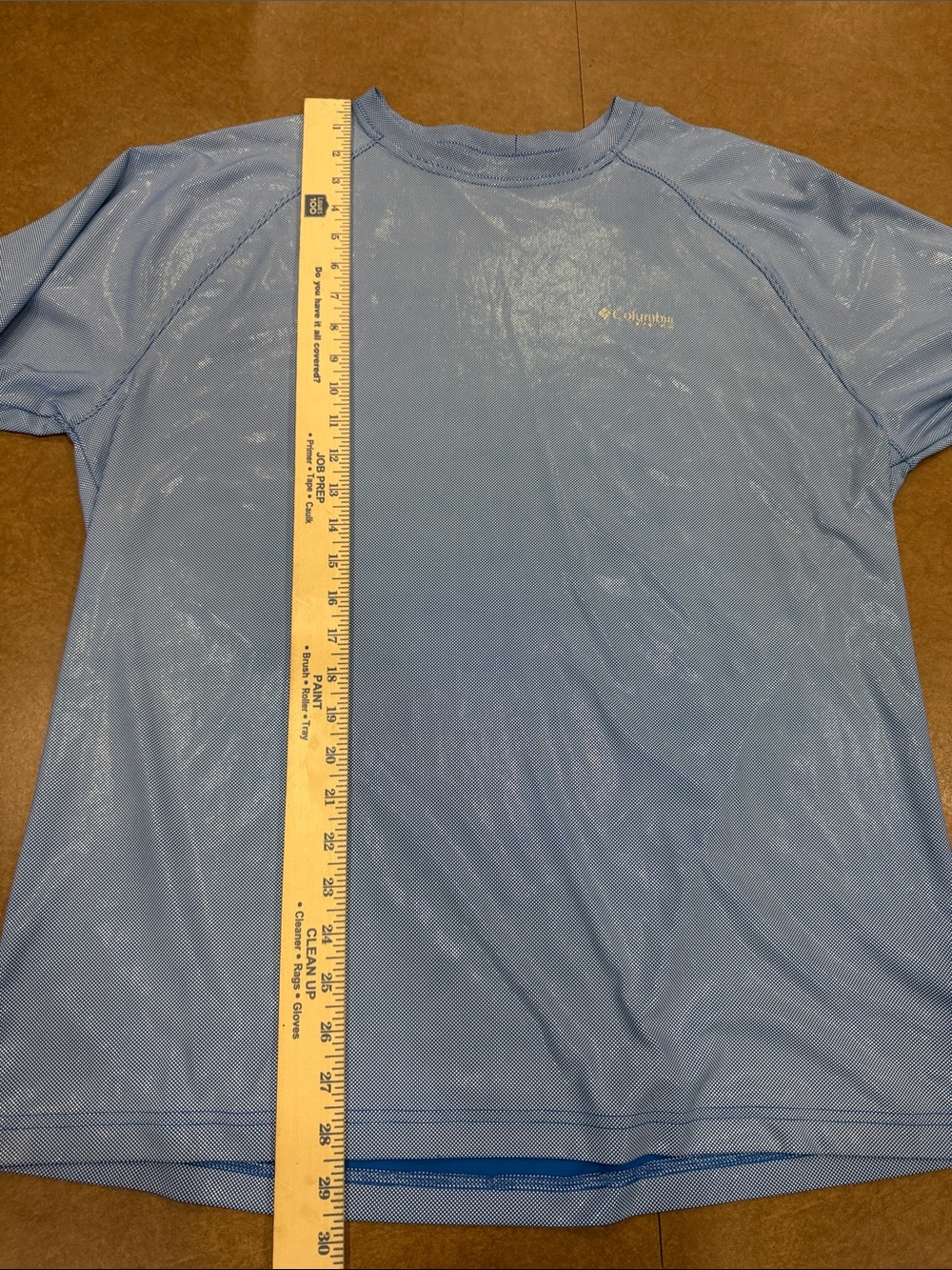 Columbia PFG Pale Blue Long Sleeve Sun Shirt 100% Polyester Size Large - Picture 6 of 10